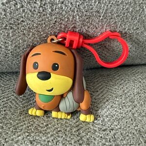 Disney Pixar TOY STORY Figural Bag Clip Dog Slinky Slink Keychain Backpack RARE